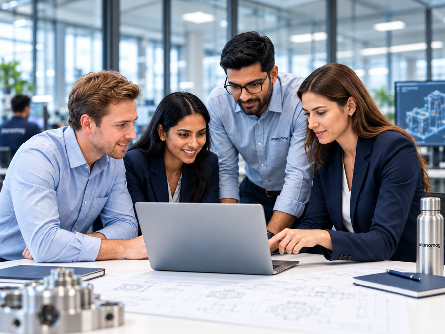 International Manomay engineering team collaborating